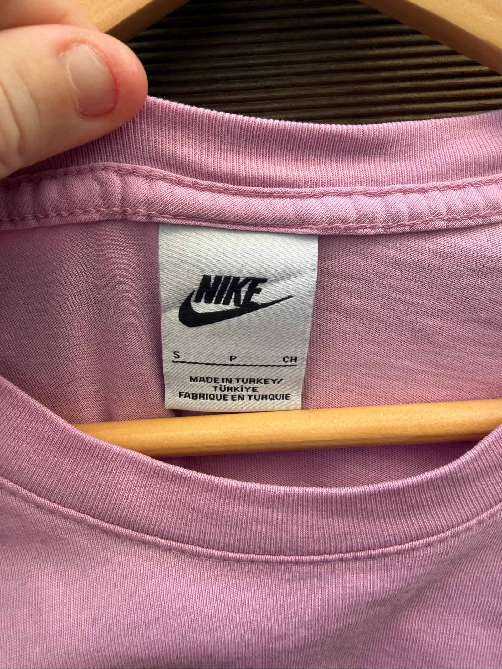 Camiseta rosa Nike tamanho P – photo 2
